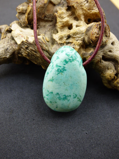 Chrysocolla Chrysocolla Gemstone Collier Bleu Naturel HIPPIE GOA Boho Ethnique Guérison Pierre Cristaux Bijoux Pendentif Homme Femme Cadeau