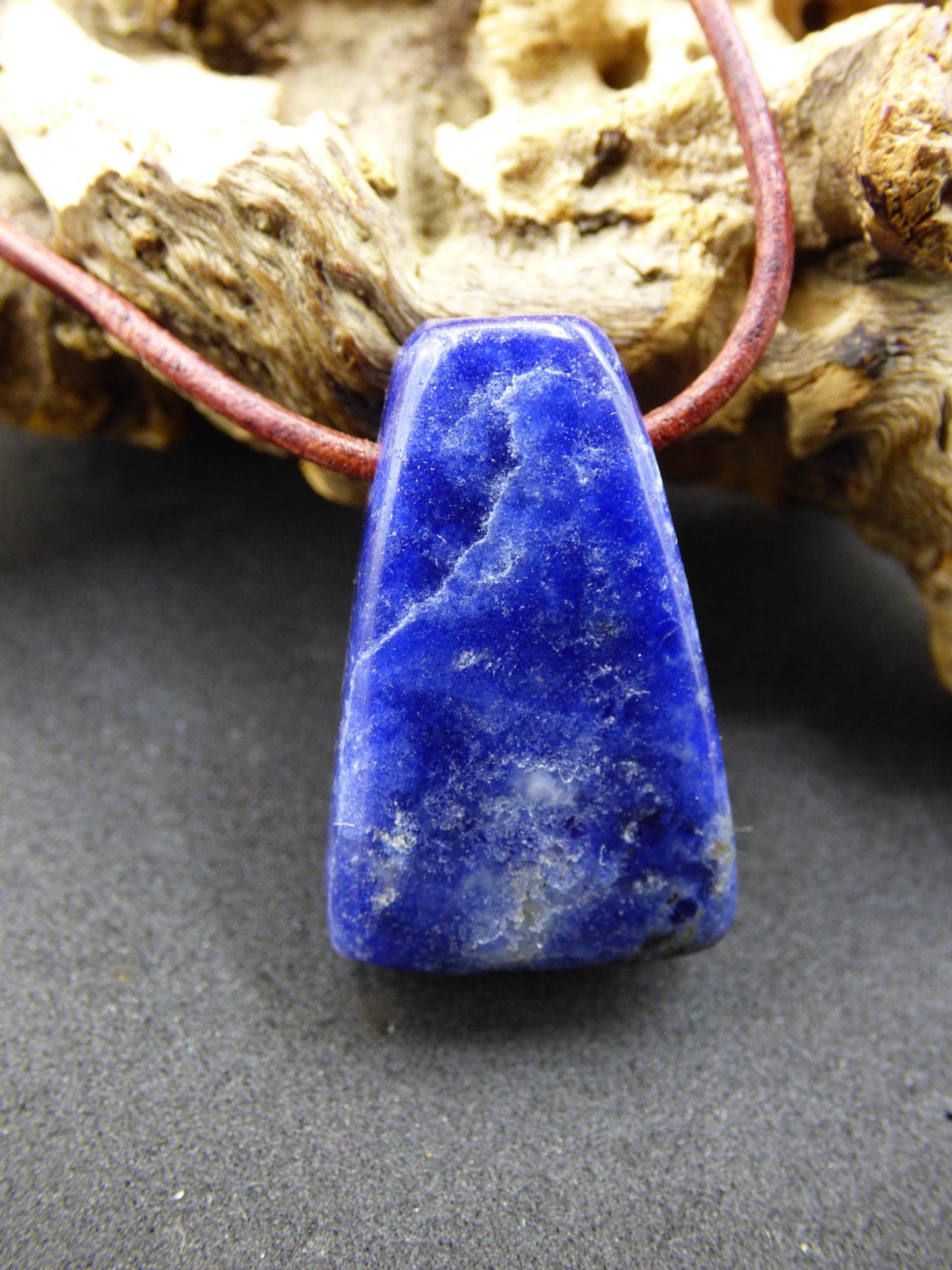 Sodalite ~ collier de pierres précieuses ~ rare ~ HIPPIE ~ GOA ~ Boho ~ Ethno ~ Nature ~ Pierre de guérison
