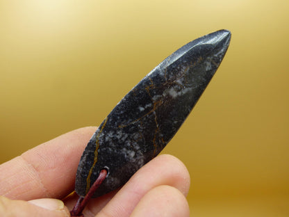 Orthoceras Fossil ~ Collier de pierres précieuses ~HIPPIE ~GOA ~Boho ~Ethno ~Nature ~Pierre de guérison