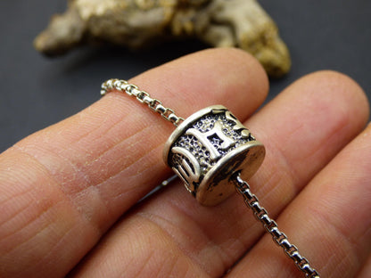 Bracelet Tibet Boxchain Hommes ~ Bijoux pour hommes ~ Acier inoxydable 304 ~ Longueur sélectionnable - Homme OM Tribal Goa Psy