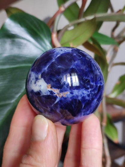 Sodalith - Edelstein Kugel Deko Sphere Massage Kristall Spielkugel Meditation Heilstein Frau Mann Geschenk Er Sie Haus Energie Traum Wohnen