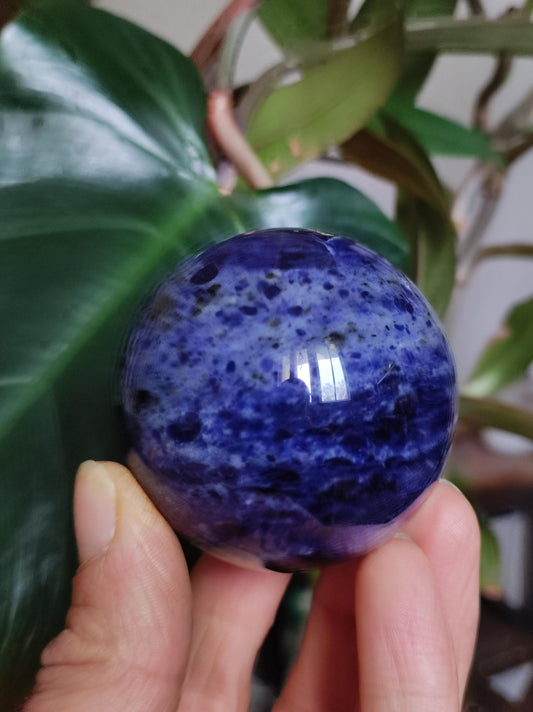 Sodalite - Gemstone Ball Decoration Sphere Massage Crystal Ball Meditation Healing Stone Woman Man Gift Him Her House Energy Dream Living