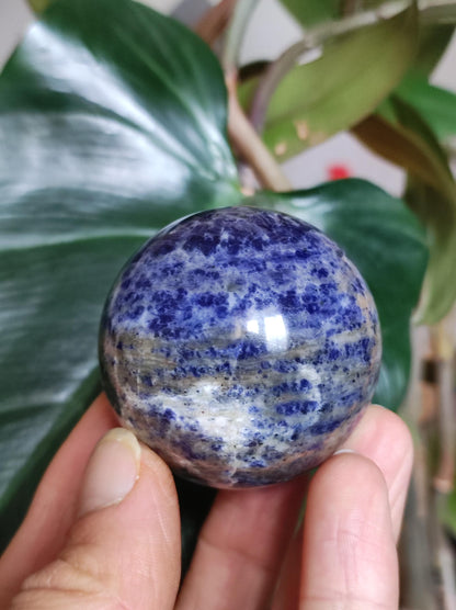 Sodalith - Edelstein Kugel Deko Sphere Massage Kristall Spielkugel Meditation Heilstein Frau Mann Geschenk Er Sie Haus Energie Traum Wohnen