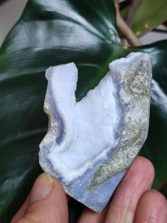 Chalcedon Roh Stufe A - Sammler Deko Edelstein Natur Heilstein Mineralien Energie Chakra Haus Dekoration Geschenk Er Sie Mann Frau blau