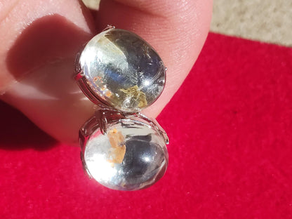 Garden Phantom Quarz AAA - 925 Sterling Silber bunt Ohrstecker Ohrringe Edelstein Heilstein Energie Frau Geschenk Schmuck Edel Rarität