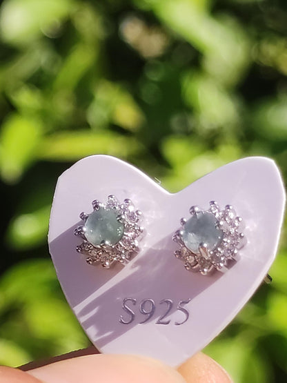 Puces d'oreilles en tourmaline bleue et verte en argent sterling 925, rareté AAA, bijoux pour femmes, boucles d'oreilles avec pierres précieuses, pierre de guérison, cadeau, bijoux précieux, rares