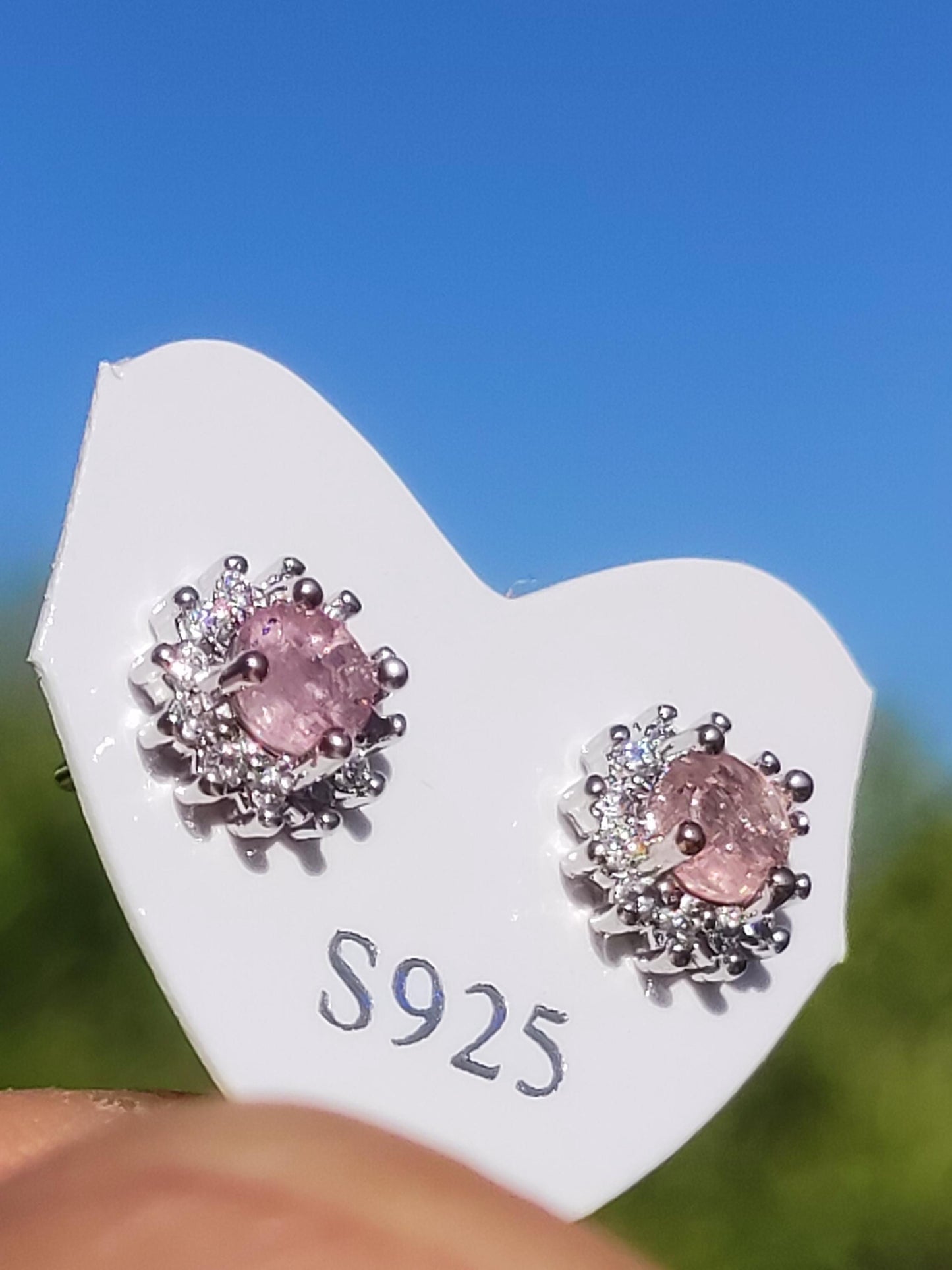 boucles d'oreilles clous tourmaline rose 925 argent sterling rareté AAA bijoux femme boucles d'oreilles pierre précieuse pierre de guérison cadeau bijoux précieux rare unique