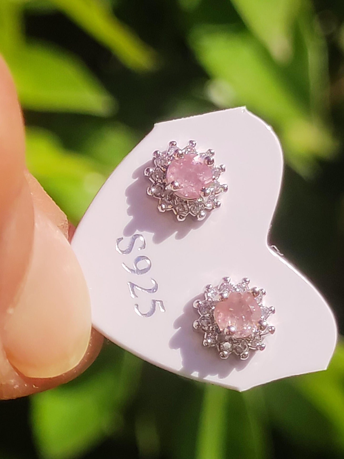 boucles d'oreilles clous tourmaline rose 925 argent sterling rareté AAA bijoux femme boucles d'oreilles pierre précieuse pierre de guérison cadeau bijoux précieux rare unique