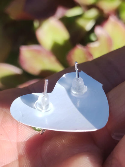 Clous d'oreilles péridot vert argent sterling 925 rareté AAA bijoux femme boucles d'oreilles pierre précieuse pierre de guérison cadeau bijoux élégant rare unique