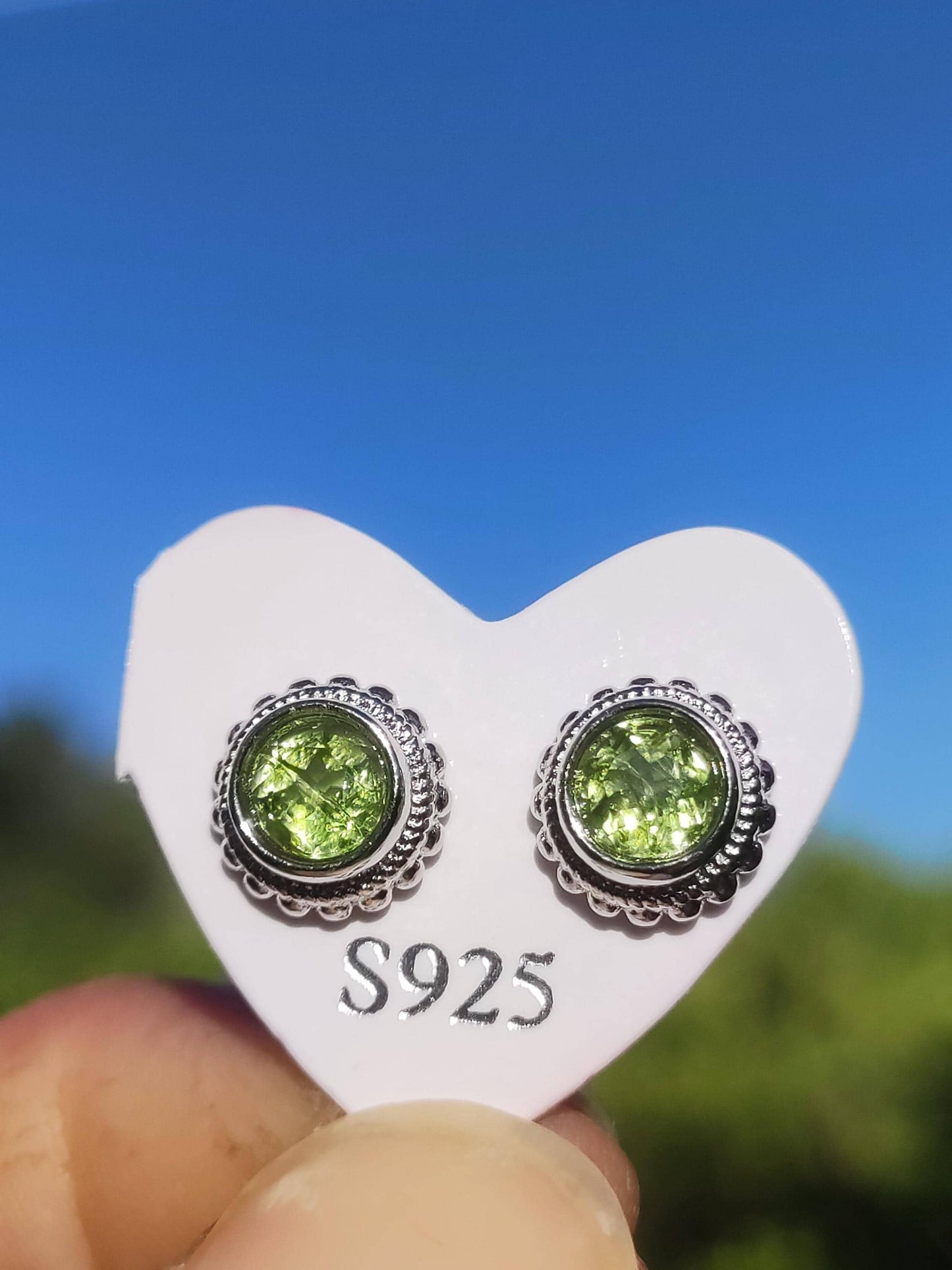Peridot Green Stud Earrings 925 Sterling Silver AAA Rarity Jewelry Woman Earrings Gemstone Healing Stone Gift Jewelry Noble Rare Unique