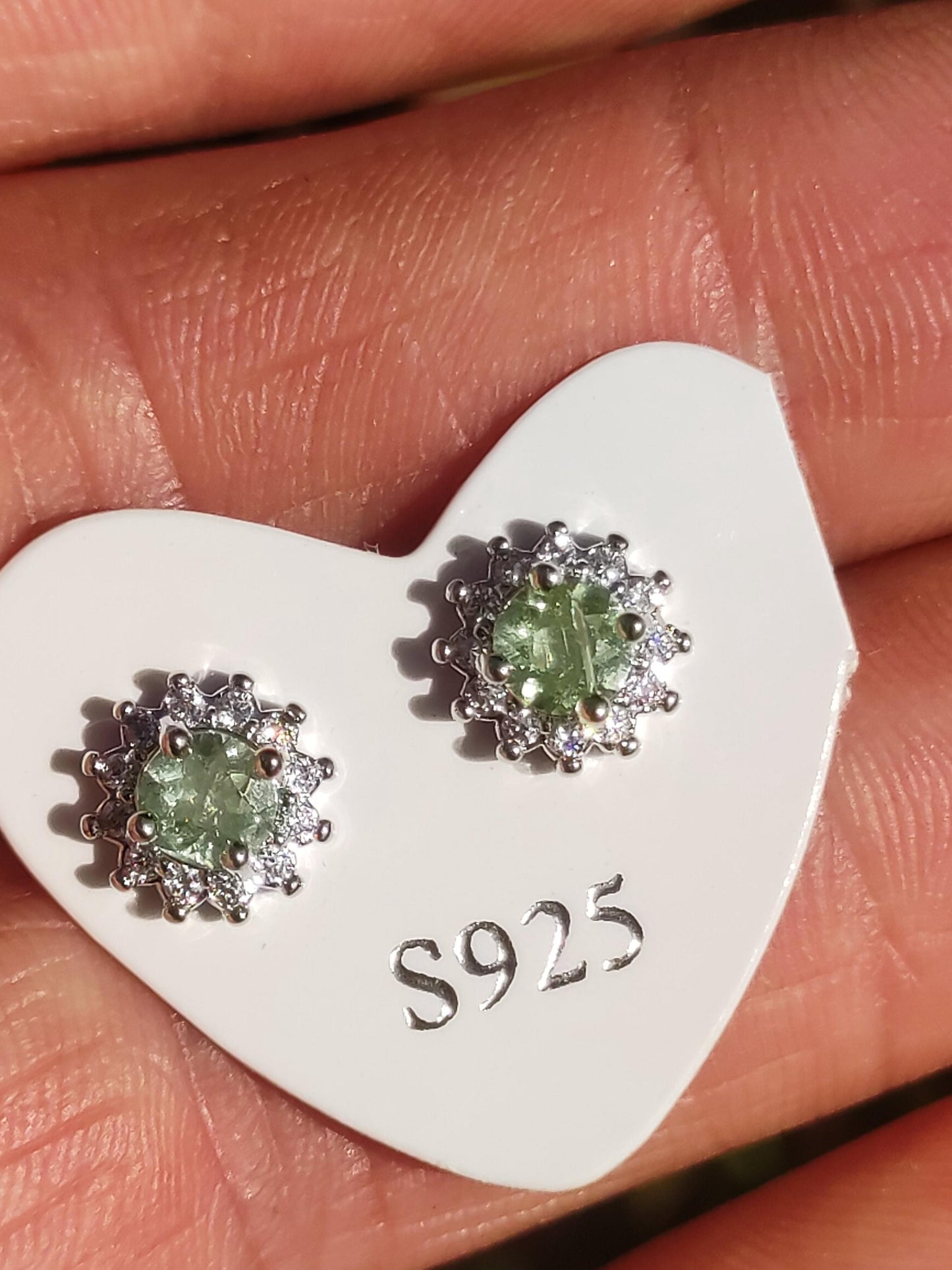 grüne Turmalin Ohrstecker 925 Sterling Silber AAA Rarität Schmuck Frau Ohrringe Edelstein Heilstein Geschenk Schmuck Edel Selten Besonders