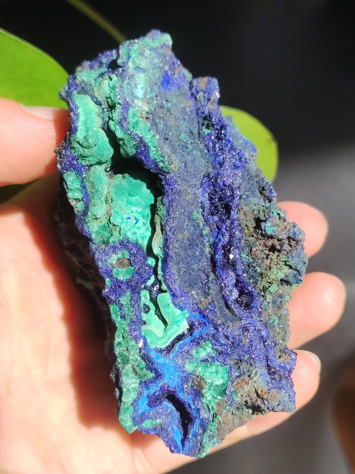 Azurit & Malachit A Roh Stufe Sammler Rarität ~ Edelstein Mineral Natur Energie Heilstein *Unikat*
