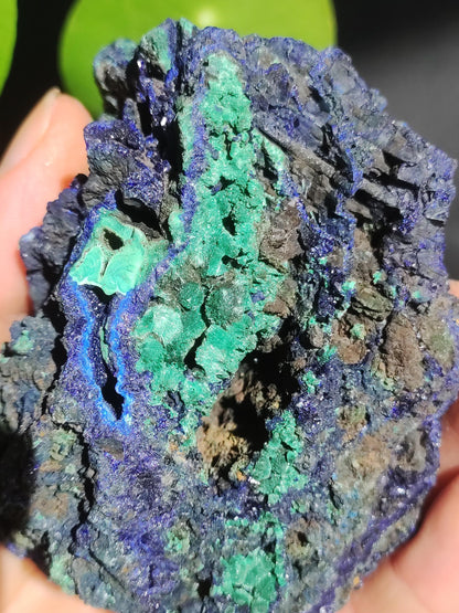 Azurit & Malachit A Roh Stufe Sammler Rarität ~ Edelstein Mineral Natur Energie Heilstein *Unikat*