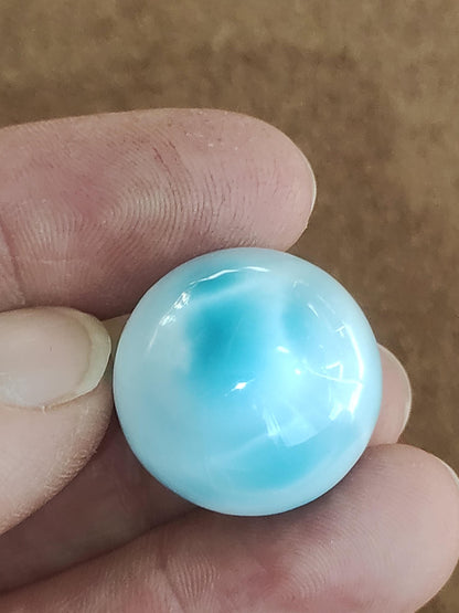 Larimar AAA - Edelstein Kugel blau Deko Sphere Kristall Geschenk blau Natur Heilstein Natur Sammler Mineral Geschenk Meer Himmel