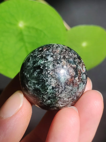 Seraphinite / Serafinite / Klinochlor ~ Magical Gemstone Ball Massage &amp; Decoration Sphere Crystal Play Ball Meditation HIPPIE GOA Healing Stone