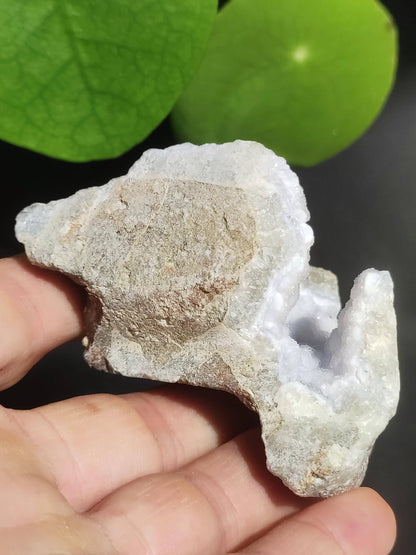 Calcédoine brute de grade A - Pierre précieuse de collection, pierre naturelle de guérison, minéral, énergie, chakra, décoration intérieure, cadeau pour elle, lui, homme, femme, bleue