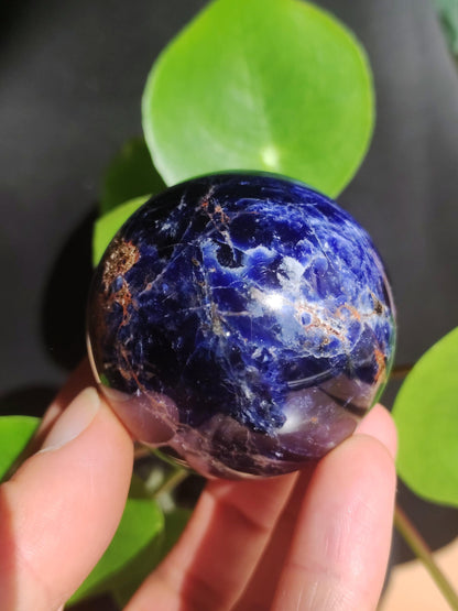 Sodalith - Edelstein Kugel Deko Sphere Massage Kristall Spielkugel Meditation Heilstein Frau Mann Geschenk Er Sie Haus Energie Traum Wohnen