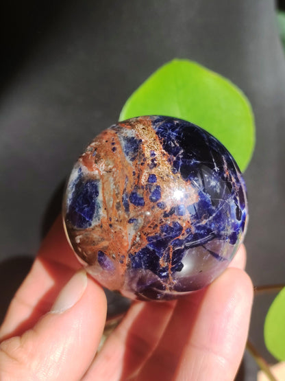 Sodalith - Edelstein Kugel Deko Sphere Massage Kristall Spielkugel Meditation Heilstein Frau Mann Geschenk Er Sie Haus Energie Traum Wohnen