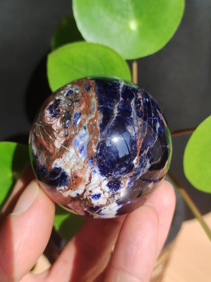 Sodalith - Edelstein Kugel Deko Sphere Massage Kristall Spielkugel Meditation Heilstein Frau Mann Geschenk Er Sie Haus Energie Traum Wohnen