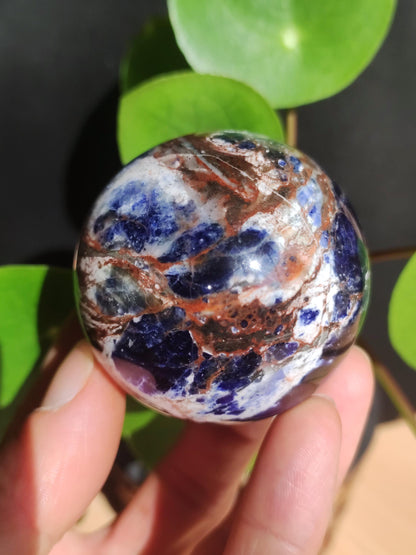 Sodalith - Edelstein Kugel Deko Sphere Massage Kristall Spielkugel Meditation Heilstein Frau Mann Geschenk Er Sie Haus Energie Traum Wohnen