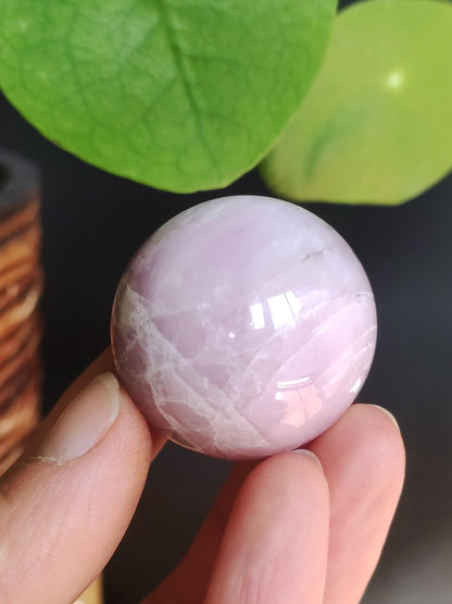 Kunzite - Gemstone Sphere Decoration Home Living Crystal HIPPIE Healing Stone Rarity Rare Woman Man Gift Him Her