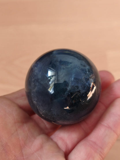 Fluorite bleu vert - Sphère pierre précieuse Déco Cristal lithothérapie Boule de méditation Cadeau Lui Elle Homme Femme petite amie Décoration Rareté
