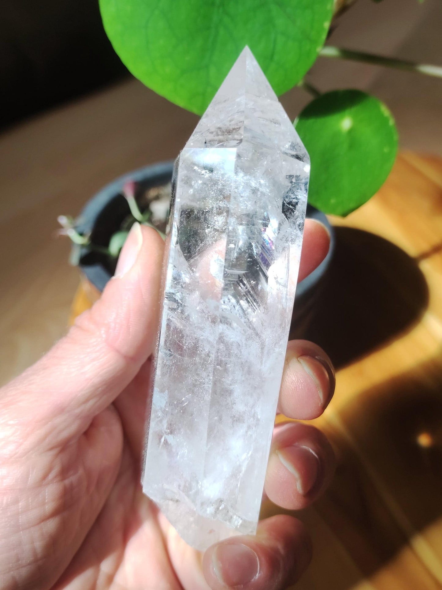 XL Quartz Rock Crystal Point Collector Grade Rarity Gemstone Decor Natural Crystal Healing Stone Mineral Collection Energy Natural Meditation Home