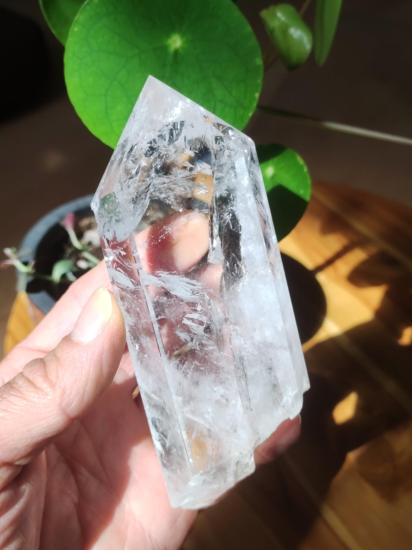 XL Quartz Rock Crystal Point Collector Grade Rarity Gemstone Decor Natural Crystal Healing Stone Mineral Collection Energy Natural Meditation Home