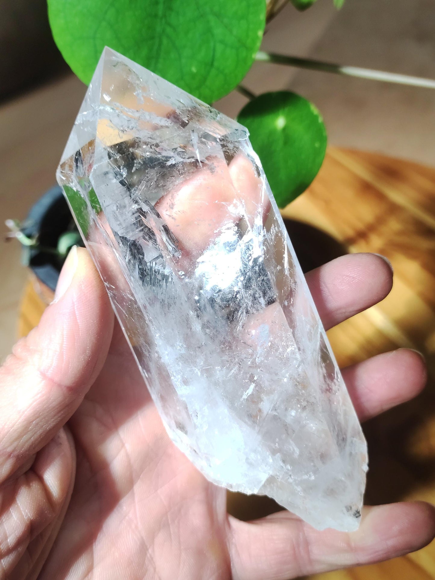 XL Quartz Rock Crystal Point Collector Grade Rarity Gemstone Decor Natural Crystal Healing Stone Mineral Collection Energy Natural Meditation Home