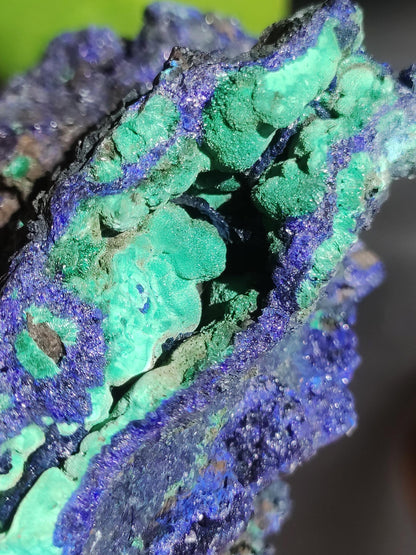 Azurit & Malachit A Roh Stufe Sammler Rarität ~ Edelstein Mineral Natur Energie Heilstein *Unikat*
