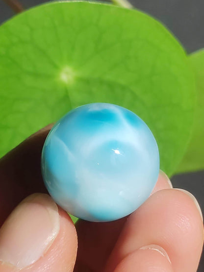 Larimar AAA - Edelstein Kugel blau Deko Sphere Kristall Geschenk blau Natur Heilstein Natur Sammler Mineral Geschenk Meer Himmel