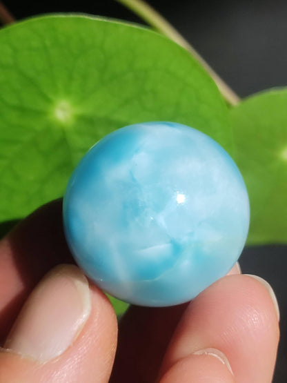 Larimar AAA *Fraktal* Edelstein Kugel blau Deko Sphere Kristall Geschenk blau Natur Heilstein Natur Sammler Mineral Geschenk Meer Himmel