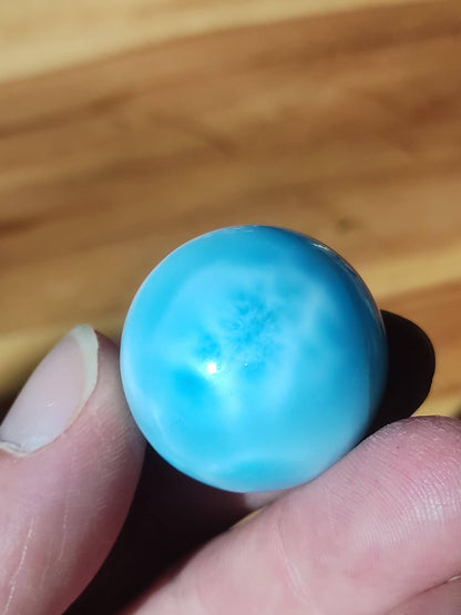Larimar AAA *Fraktal* Edelstein Kugel blau Deko Sphere Kristall Geschenk blau Natur Heilstein Natur Sammler Mineral Geschenk Meer Himmel