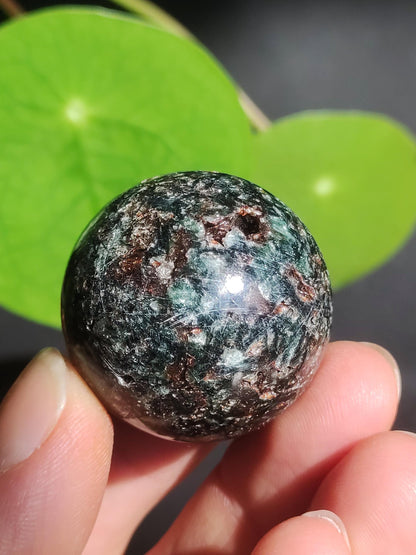 Seraphinite / Serafinite / Klinochlor ~ Magical Gemstone Ball Massage &amp; Decoration Sphere Crystal Play Ball Meditation HIPPIE GOA Healing Stone