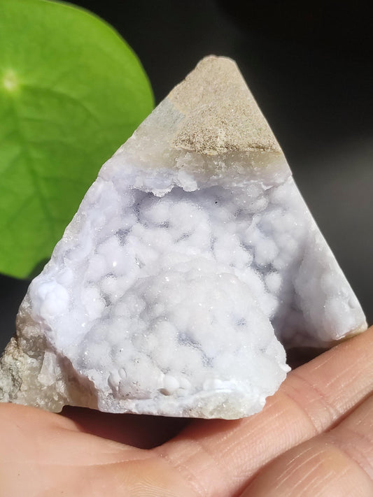 Calcédoine brute de grade A - Pierre précieuse de collection, pierre naturelle de guérison, minéral, énergie, chakra, décoration intérieure, cadeau pour elle, lui, homme, femme, bleue