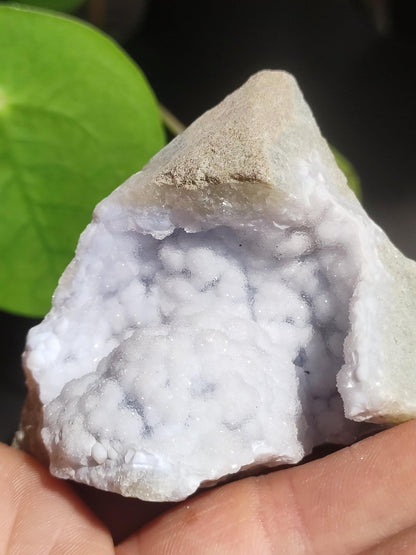 Calcédoine brute de grade A - Pierre précieuse de collection, pierre naturelle de guérison, minéral, énergie, chakra, décoration intérieure, cadeau pour elle, lui, homme, femme, bleue