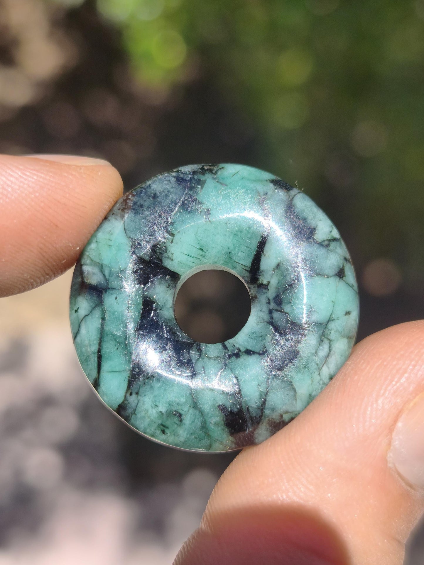 Smaragd / Emerald Edelstein Kette grün natürlich Rarität Heilstein Energie Kristall Anhänger Mann Frau Kind Geschenk Er Sie Valentinstag