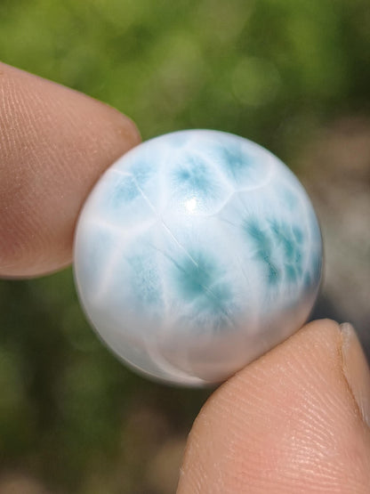 Larimar AAA - Sphère de pierre précieuse bleue Décoration Sphère en cristal Cadeau bleu Pierre de guérison naturelle Minéral de collection naturel Cadeau Mer Ciel