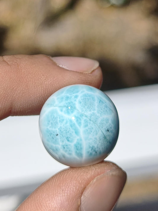 Larimar AAA - Edelstein Kugel blau Deko Sphere Kristall Geschenk blau Natur Heilstein Natur Sammler Mineral Geschenk Meer Himmel