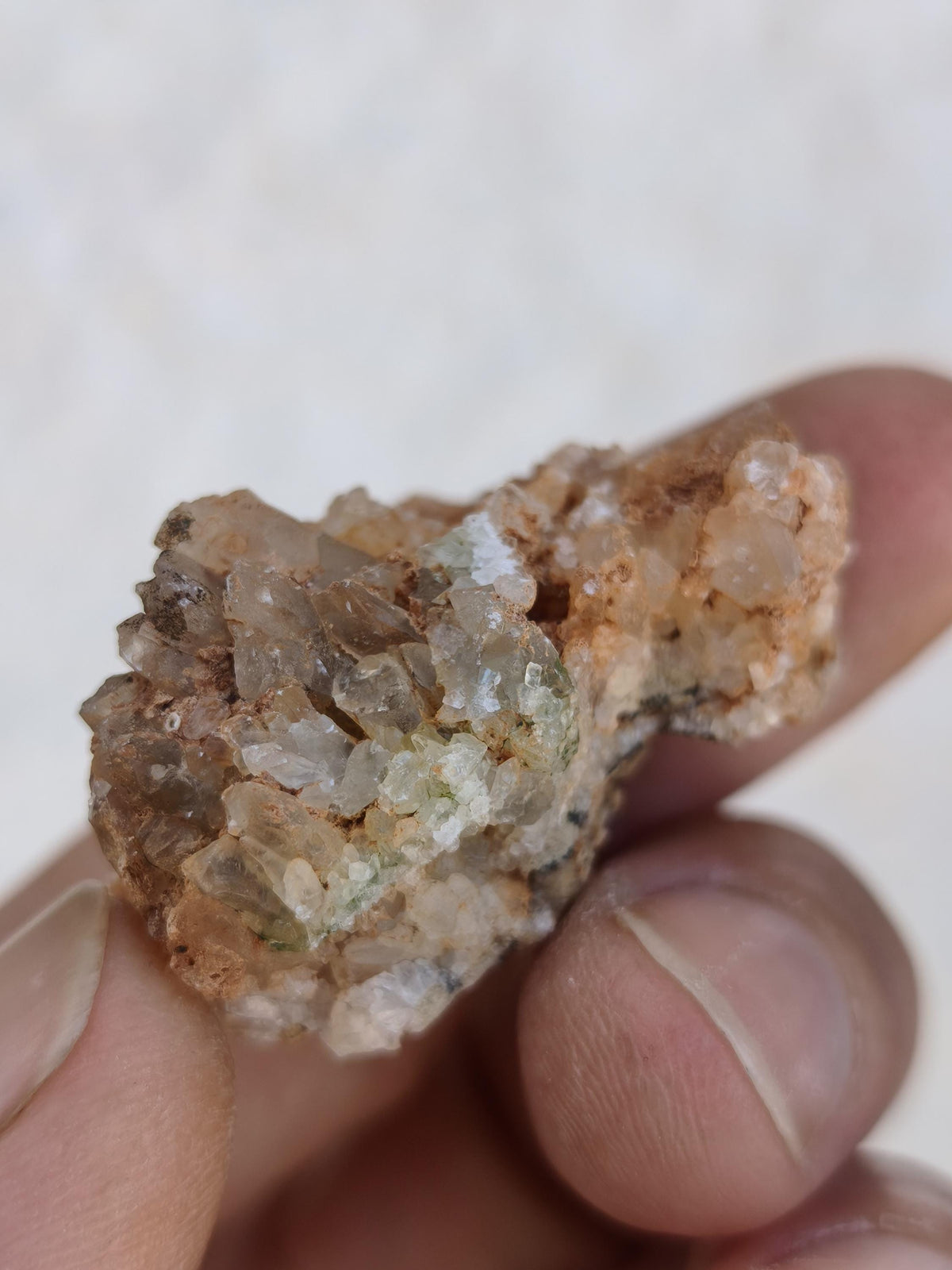 Calcite Roh Kristall Stufe  – Attavyros, Insel Rhodos Griechenland Sammler Mineralien Kristall Deko Selbstfund Geschenk Haus Wohnen gelb