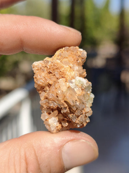 Calcite Roh Kristall Stufe  – Attavyros, Insel Rhodos Griechenland Sammler Mineralien Kristall Deko Selbstfund Geschenk Haus Wohnen gelb