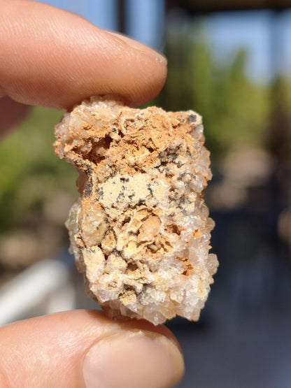 Calcite Roh Kristall Stufe  – Attavyros, Insel Rhodos Griechenland Sammler Mineralien Kristall Deko Selbstfund Geschenk Haus Wohnen gelb
