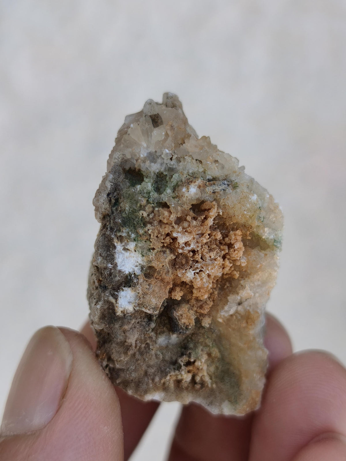 Calcite Roh Kristall Stufe  – Attavyros, Insel Rhodos Griechenland Sammler Mineralien Kristall Deko Selbstfund Geschenk Haus Wohnen gelb