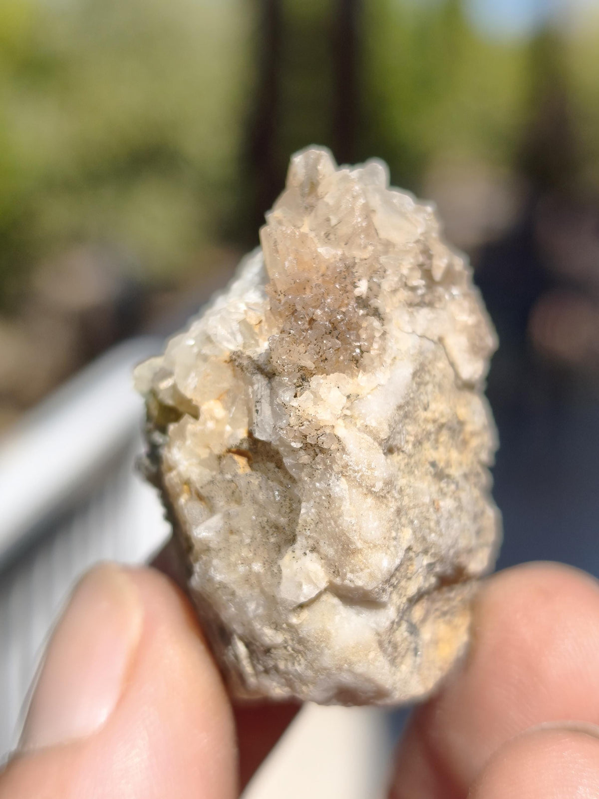 Calcite Roh Kristall Stufe  – Attavyros, Insel Rhodos Griechenland Sammler Mineralien Kristall Deko Selbstfund Geschenk Haus Wohnen gelb