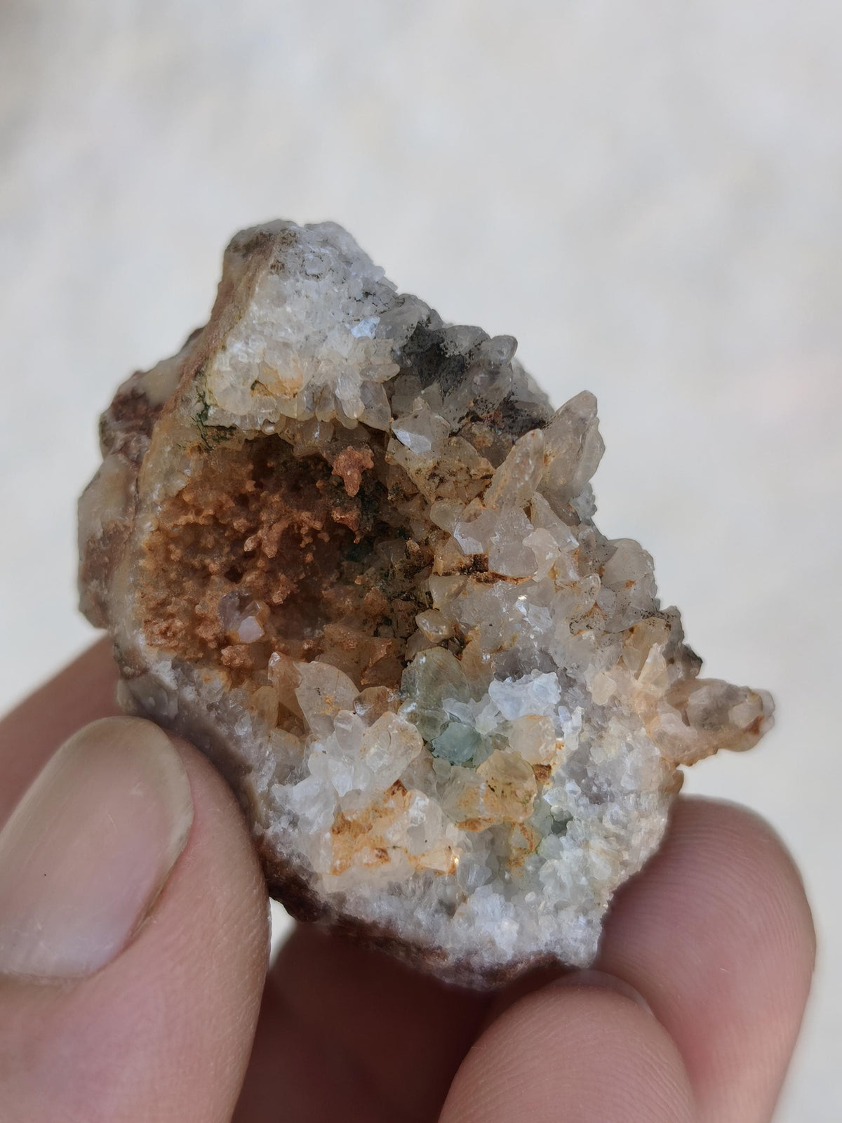 Calcite Roh Kristall Stufe  – Attavyros, Insel Rhodos Griechenland Sammler Mineralien Kristall Deko Selbstfund Geschenk Haus Wohnen gelb
