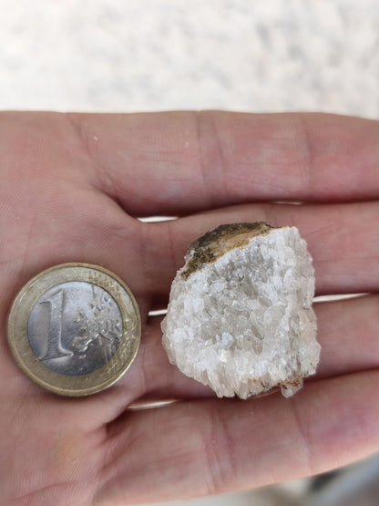 Calcite Roh Kristall Stufe  – Attavyros, Insel Rhodos Griechenland Sammler Mineralien Kristall Deko Selbstfund Geschenk Haus Wohnen gelb