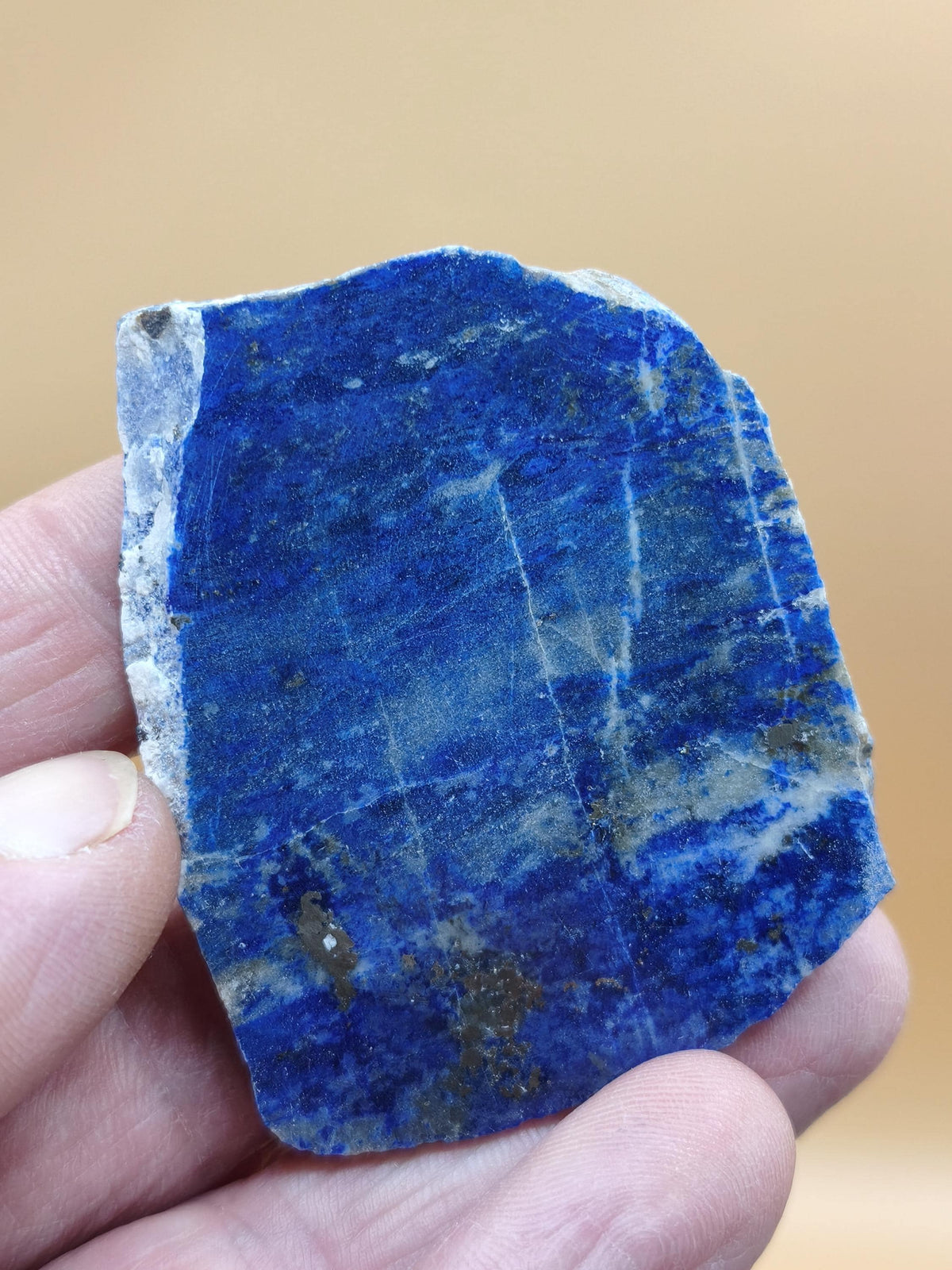 LapisLazuli Scheibe Edelstein blau Stufe Anschliff Deko Platte Kristall Vintage Meditation Heilstein Frau Mann Geschenk Er Sie Haus Energie