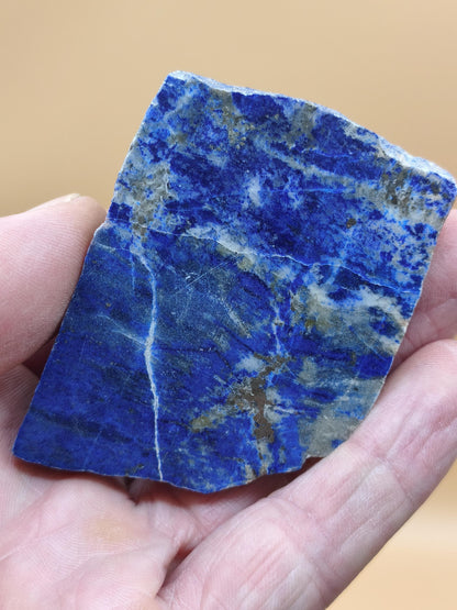 LapisLazuli Scheibe Edelstein blau Stufe Anschliff Deko Platte Kristall Vintage Meditation Heilstein Frau Mann Geschenk Er Sie Haus Energie
