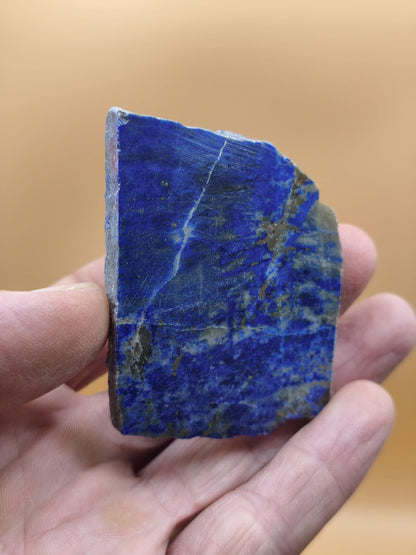 LapisLazuli Scheibe Edelstein blau Stufe Anschliff Deko Platte Kristall Vintage Meditation Heilstein Frau Mann Geschenk Er Sie Haus Energie