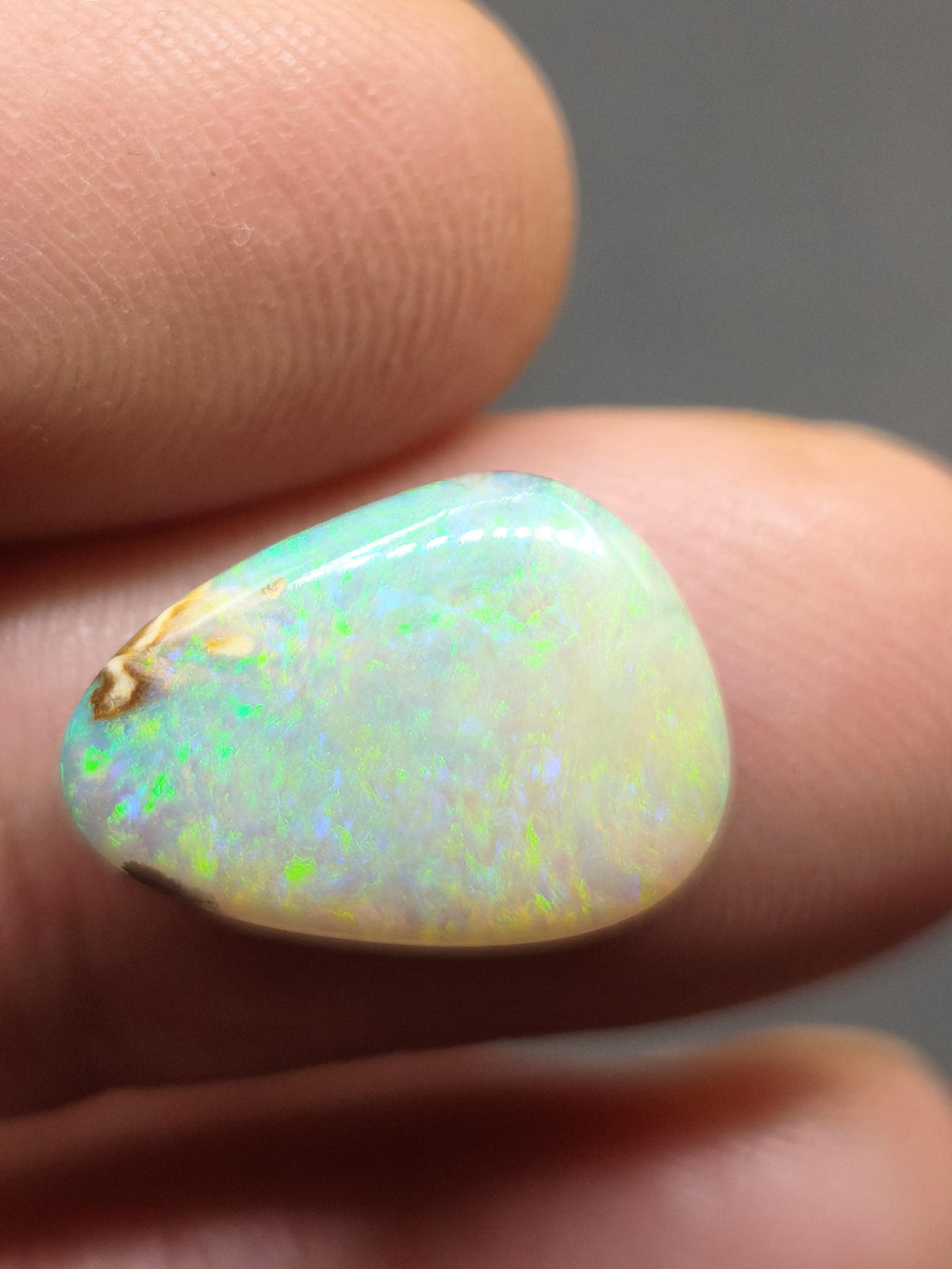 Opal Winton AAA bunt Regenbogen Sammlerstein Mineralien Kristalle Cabochon natürlich Heilstein Rarität Muster Australien